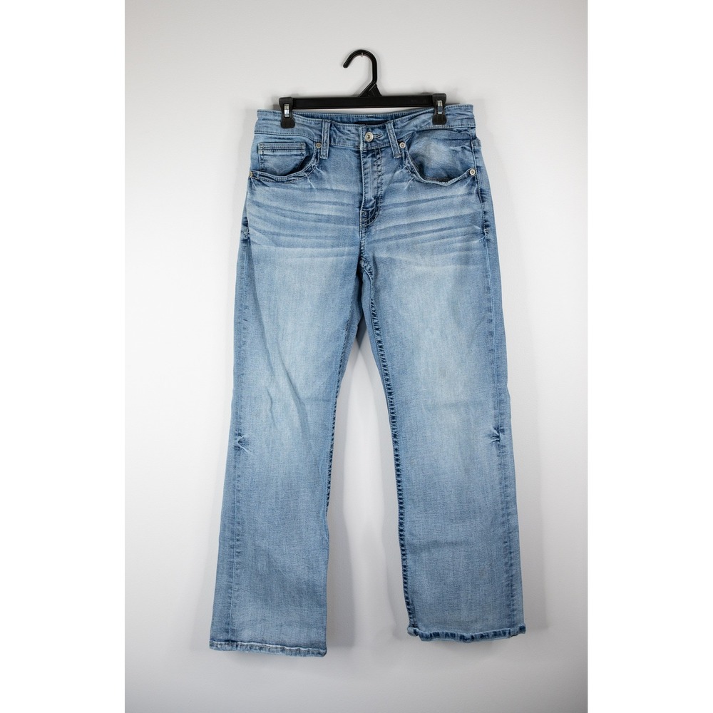BKE Jake Straight Leg Jeans Mens 32x30 Blue Excellent Stretch Denim western